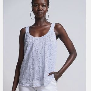 NY & Co. Silver Sequin Tank NWT
